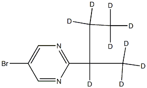 5-Bromo-2-(sec-butyl-d9)-pyrimidine,1643577-54-1,结构式