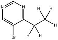 5-Bromo-4-(ethyl-d5)-pyrimidine Structure