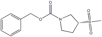 BENZYL (3R)-3-METHANESULFONYLPYRROLIDINE-1-CARBOXYLATE, 2102409-37-8, 结构式