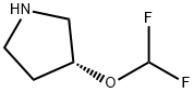 (R)-3-(DIFLUOROMETHOXY)PYRROLIDINE Struktur