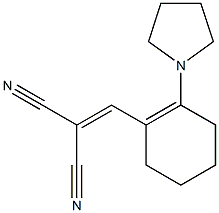 {[2-(1-pyrrolidinyl)-1-cyclohexen-1-yl]methylene}malononitrile Structure