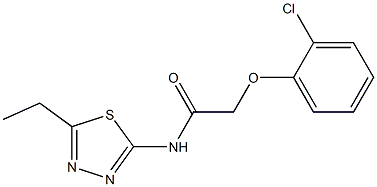  2-(2-chlorophenoxy)-N-(5-ethyl-1,3,4-thiadiazol-2-yl)acetamide