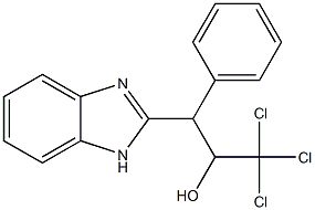 3-(1H-benzimidazol-2-yl)-1,1,1-trichloro-3-phenylpropan-2-ol 化学構造式