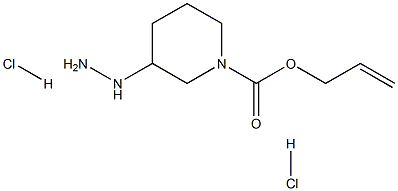 ALLYL 3-HYDRAZINYLPIPERIDINE-1-CARBOXYLATE 2HCL Structure