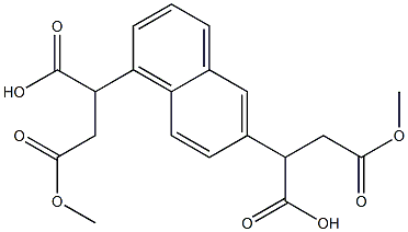 4,4'-dimethyl 2,2'-(1,6-naphthalenediyl) disuccinate Structure