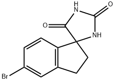 5-BROMO-2,3-DIHYDROSPIRO[IMIDAZOLIDINE-4,1-INDENE]-2,5-DIONE 结构式