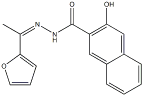 N'-[1-(2-furyl)ethylidene]-3-hydroxy-2-naphthohydrazide Structure