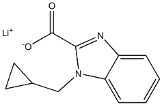 Lithium 1-(cyclopropylmethyl)-1H-benzo[d]imidazole-2-carboxylate Structure