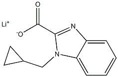 Lithium 1-(cyclopropylmethyl)-1H-benzo[d]imidazole-2-carboxylate Struktur