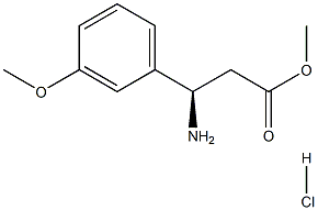 METHYL (3R)-3-AMINO-3-(3-METHOXYPHENYL)PROPANOATE HYDROCHLORIDE Struktur