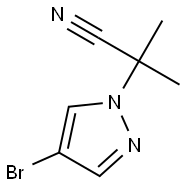 2-(4-BROMO-1H-PYRAZOL-1-YL)-2-METHYLPROPANENITRILE Structure