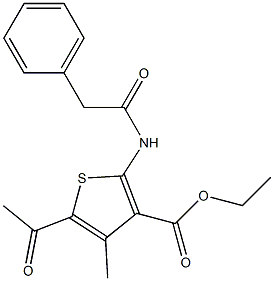 ethyl 5-acetyl-4-methyl-2-(2-phenylacetamido)thiophene-3-carboxylate