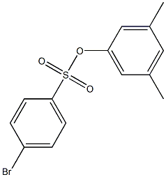 3,5-dimethylphenyl 4-bromobenzenesulfonate 化学構造式