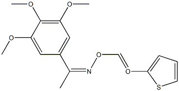 (E)-1-(3,4,5-trimethoxyphenyl)ethanone O-thiophene-2-carbonyl oxime Structure