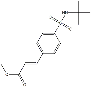 (E)-methyl 3-(4-(N-(tert-butyl)sulfamoyl)phenyl)acrylate