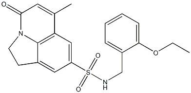 N-(2-ethoxybenzyl)-6-methyl-4-oxo-2,4-dihydro-1H-pyrrolo[3,2,1-ij]quinoline-8-sulfonamide Structure