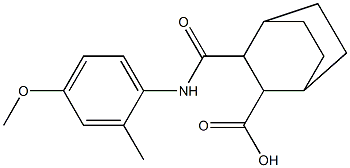 3-((4-methoxy-2-methylphenyl)carbamoyl)bicyclo[2.2.2]octane-2-carboxylic acid