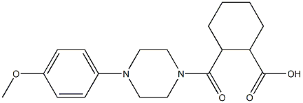 2-(4-(4-methoxyphenyl)piperazine-1-carbonyl)cyclohexanecarboxylic acid|