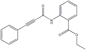 ethyl 2-(3-phenylpropiolamido)benzoate Structure