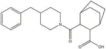 3-(4-benzylpiperidine-1-carbonyl)bicyclo[2.2.2]octane-2-carboxylic acid Structure