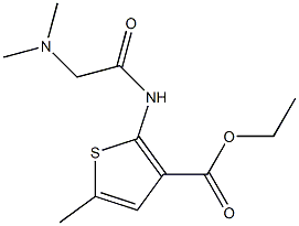 ethyl 2-(2-(dimethylamino)acetamido)-5-methylthiophene-3-carboxylate Structure