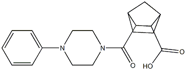 3-(4-phenylpiperazine-1-carbonyl)bicyclo[2.2.1]heptane-2-carboxylic acid Structure