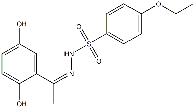 (Z)-N'-(1-(2,5-dihydroxyphenyl)ethylidene)-4-ethoxybenzenesulfonohydrazide Structure