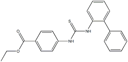 ethyl 4-(3-([1,1'-biphenyl]-2-yl)thioureido)benzoate Structure