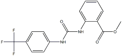 methyl 2-(3-(4-(trifluoromethyl)phenyl)ureido)benzoate Structure