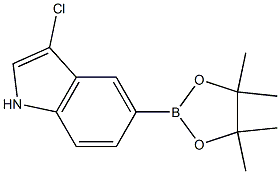 3-chloro-5-(4,4,5,5-tetramethyl-1,3,2-dioxaborolan-2-yl)-indole Structure