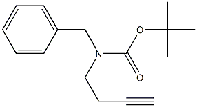 tert-butyl benzyl(but-3-ynyl)carbamate Struktur