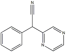 2-Phenyl-2-(pyrazin-2-yl)acetonitrile Structure