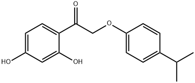 1-(2,4-Dihydroxyphenyl)-2-(4-isopropylphenoxy)ethanone Structure