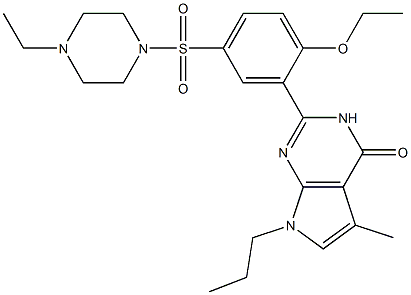 2-[2-Ethoxy-5-(4-ethyl-piperazine-1-sulfonyl)-phenyl]-5-methyl-7-propyl-3,7-dihydro-pyrrolo[2,3-d]pyrimidin-4-one