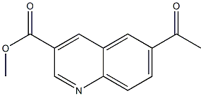 methyl 6-acetylquinoline-3-carboxylate Structure