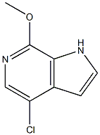 4-chloro-7-methoxy-1H-Pyrrolo[2,3-c]pyridine Struktur