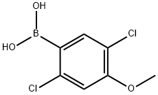 2,5-Dichloro-4-methoxyphenylboronic acid 化学構造式