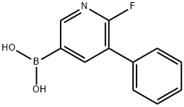 2-Fluoro-3-phenylpyridine-5-boronic acid Struktur