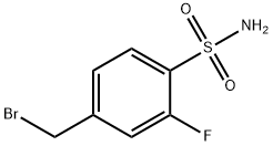 4-(Bromomethyl)-2-fluorobenzenesulphonamide Struktur