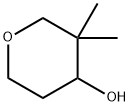 3,3-Dimethyltetrahydro-2H-pyran-4-ol Structure