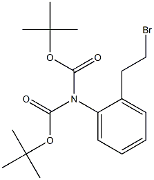 Di-tert-Butyl (2-(2-bromoethyl)phenyl)imidodicarbonate Struktur