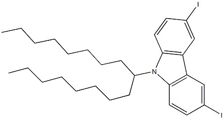 9-(十七烷-9-基)-3,6-二碘-9H-咔唑