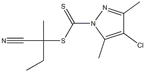 2-Cyanobutan-2-yl 4-chloro-3,5-dimethyl-1H-pyrazole-1-carbodithioate 95% Struktur