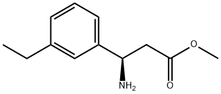 METHYL (3R)-3-AMINO-3-(3-ETHYLPHENYL)PROPANOATE 化学構造式