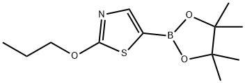 2-(N-Propoxy)thiazole-5-boronic acid pinacol ester Struktur