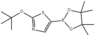 2-(tert-Butoxy)thiazole-5-boronic acid pinacol ester,1416719-94-2,结构式