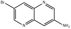 7-bromo-1,5-naphthyridin-3-amine 化学構造式