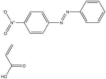 对硝基偶氮苯丙烯酸酯, , 结构式