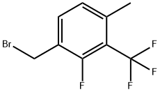 2-Fluoro-4-methyl-3-(trifluoromethyl)benzyl bromide Structure