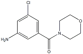 (3-amino-5-chlorophenyl)(morpholino)methanone Structure